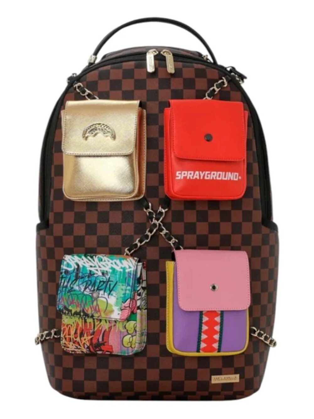 SPRAYGROUND HANGING POCKETS MIX UP BACKPACK